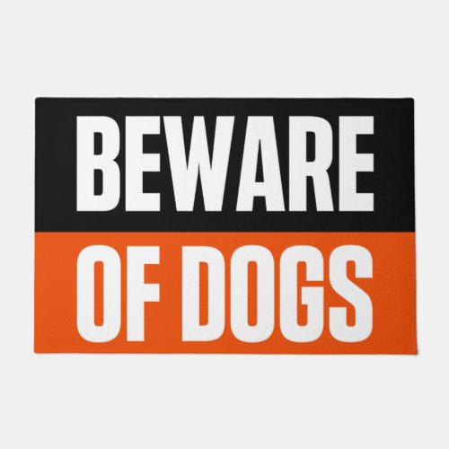 BEWARE OF DOGS DOORMAT