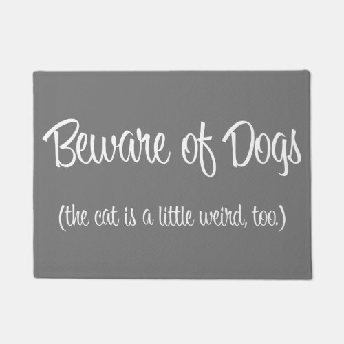 Beware of Dogs Doormat