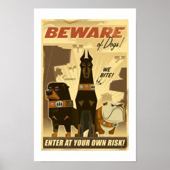 Beware Of Dogs! Poster - Disney Pixar Up! by disneyPixarUp at Zazzle