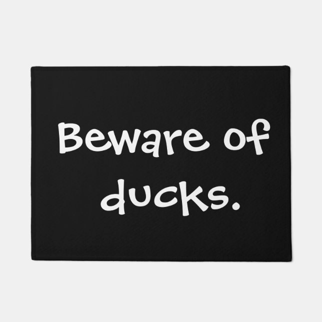 Beware of ducks doormat (Front)