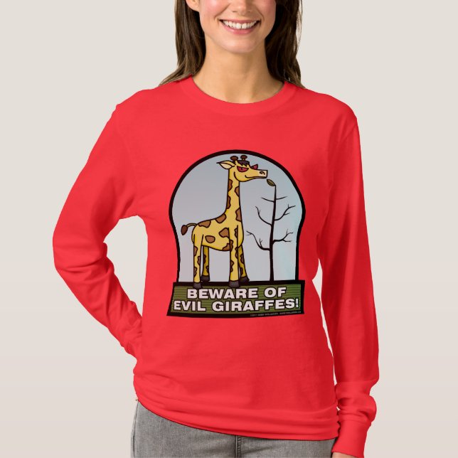 Beware of Evil Giraffes Shirt 1 (Front)