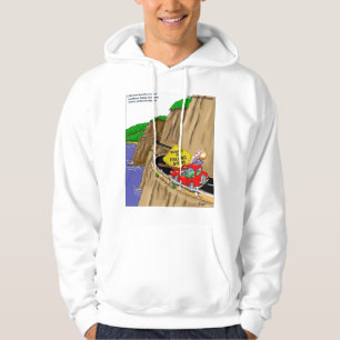 Beware Of Falling Signs Funny Hoodie by Rick Londo