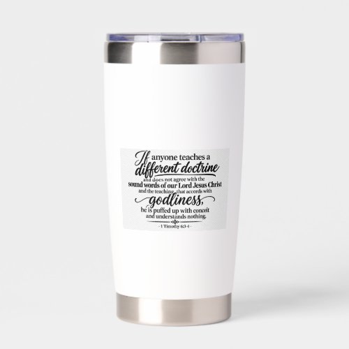 Beware of false Doctrine Insulated Tumbler
