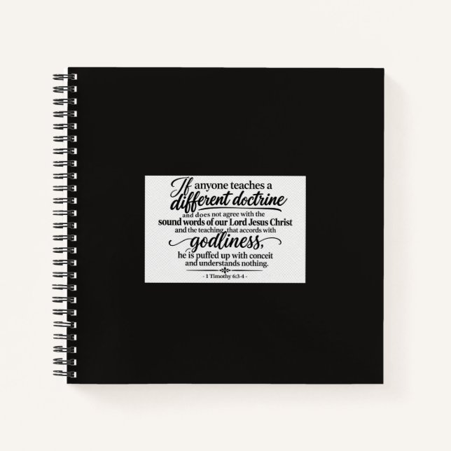 Beware of false Doctrine  Notebook (Front)