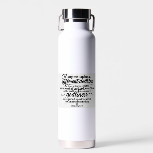 Beware of false Doctrine Water Bottle