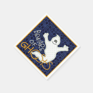 "Beware Of Ghosts" Halloween Napkins