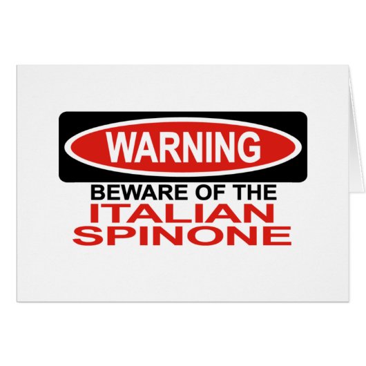 Beware Of Italian Spinone Cards (Front Horizontal)