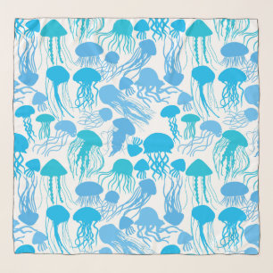 Beware of Jellyfish. L Blue.b No BG Scarf