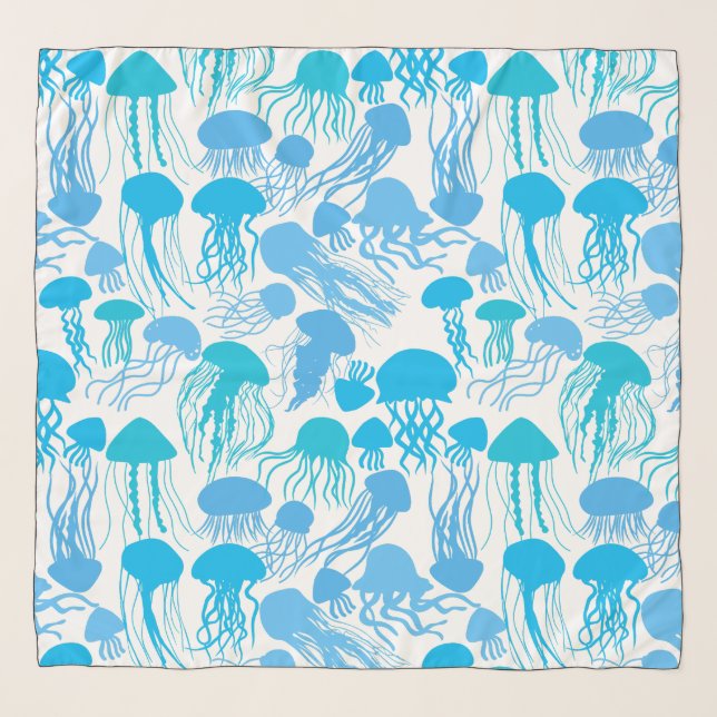 Beware of Jellyfish. L Blue.b No BG Scarf (Front)