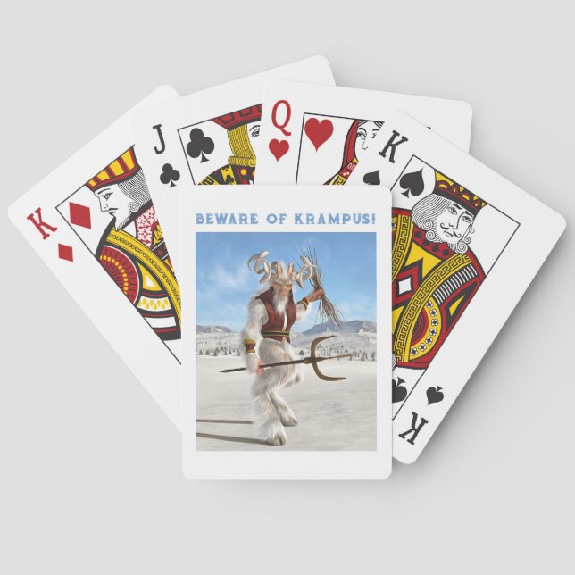 Beware of Krampus! Poker Cards (Back)
