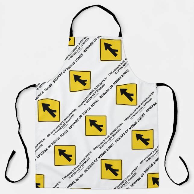 Beware Of Merge Zones Organizational Integration Apron (Front)