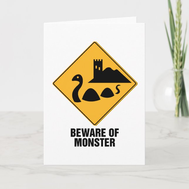 Beware Of Monster Card (Front)