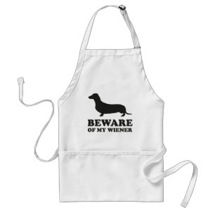 Beware Of My Wiener Adult Apron