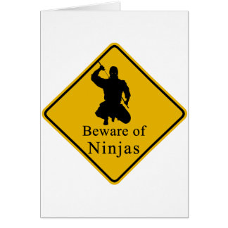Beware of Ninjas Cards