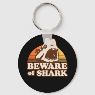 Beware of Sharks with Frickin' Laser Beams Keychain
