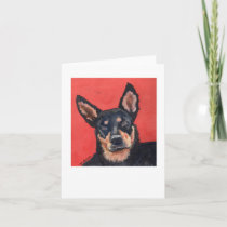 Beware of Sid, a greeting card of a fave pet.