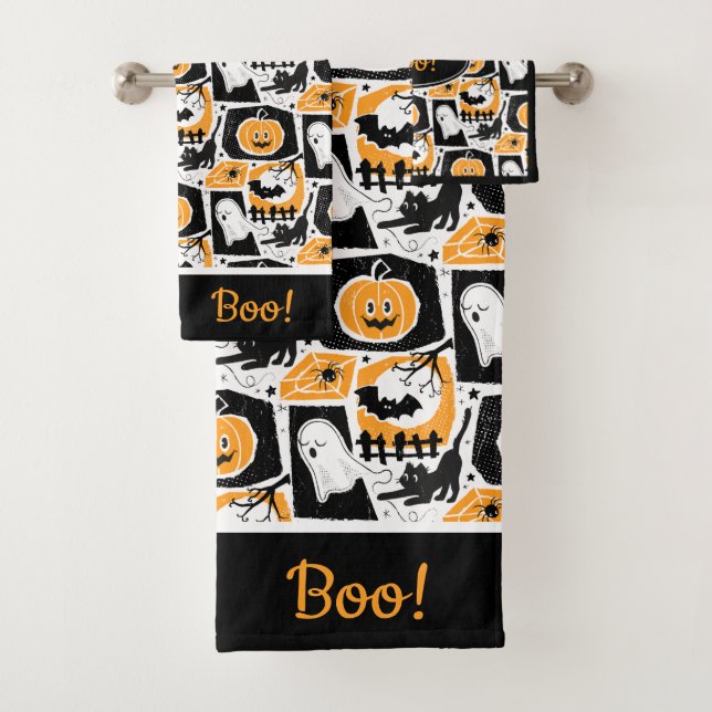 Beware of the cat! bath towel set (Insitu)