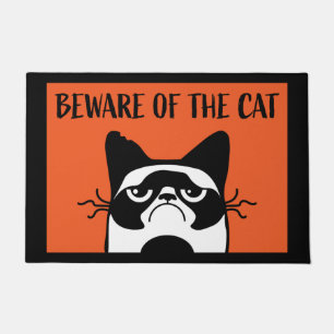 BEWARE OF THE CAT DOORMAT