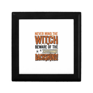 Beware Of The Dachshund Halloween Witch Shirt_1 Gift Box