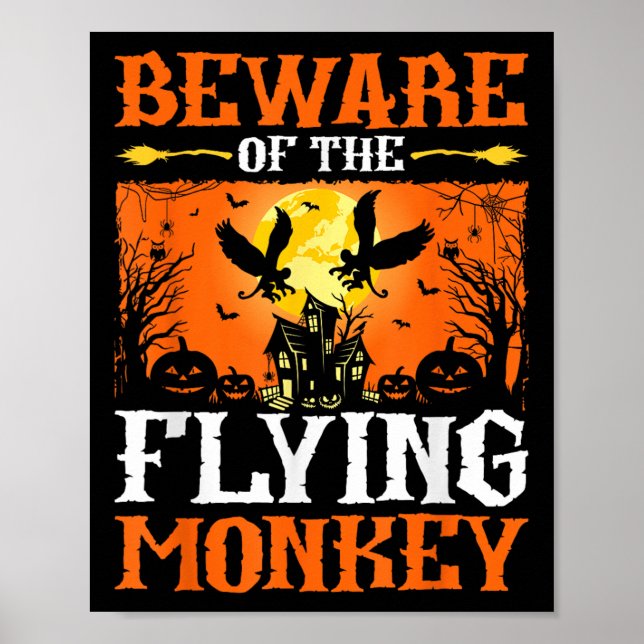 Beware Of The Flying Monkey  Poster (Front)