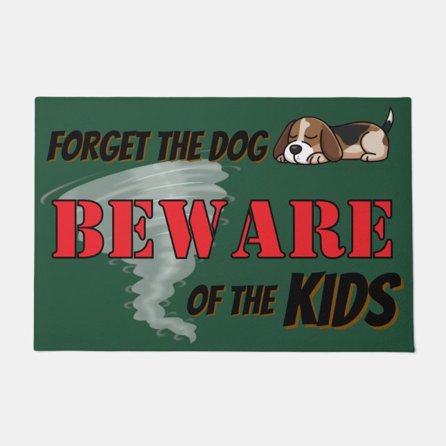 BEWARE of the KIDS DOORMAT (Front)