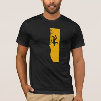 Beware Of The Ravine  Sign  California  Us T-shirt by worldofsigns at Zazzle