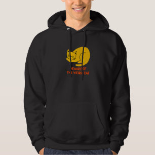 Beware of the Weird Cat  Cat Mom Humor Cat Dad Fri Hoodie