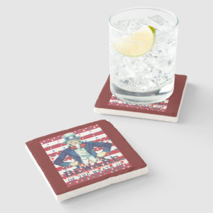 Beware of The Wrath of the Patient Man Stone Coaster