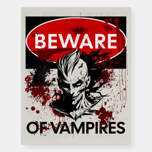 Beware of Vampires sign