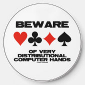 Beware Of Very Distributional Computer Hands Wireless Charger (Front)