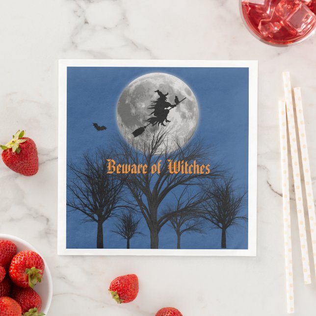Beware of Witches Paper Dinner Napkins (Insitu)