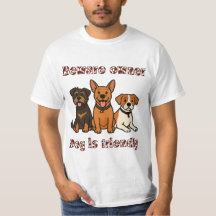 Beware Owner Dog Is Friendly | Funny Dog Lover 