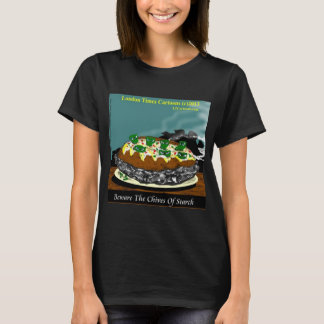Beware the Chives of Starch – Funny Foodie Cartoon T-Shirt