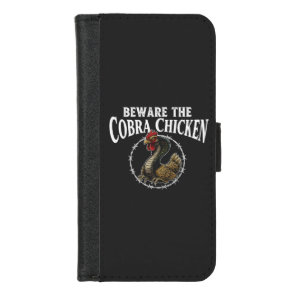 Beware The Cobra Chicken Funny Sarcastic Meme Desi iPhone 8/7 Wallet Case