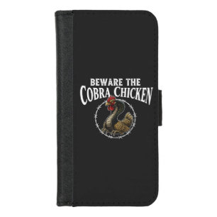 Beware The Cobra Chicken Funny Sarcastic Meme Desi iPhone 8/7 Wallet Case