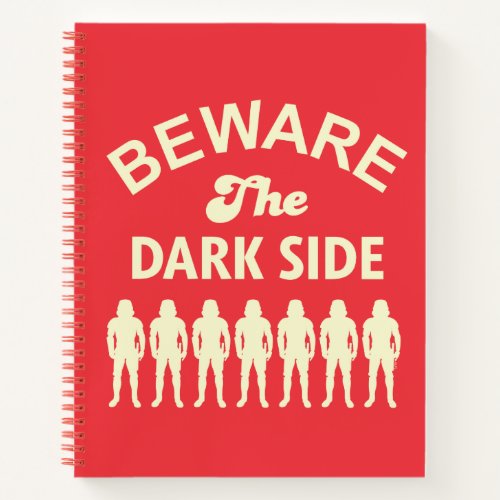 Beware The Dark Side Retro Stormtrooper Lineup Notebook