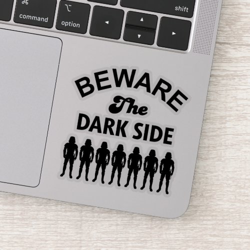 Beware The Dark Side Retro Stormtrooper Lineup Sticker