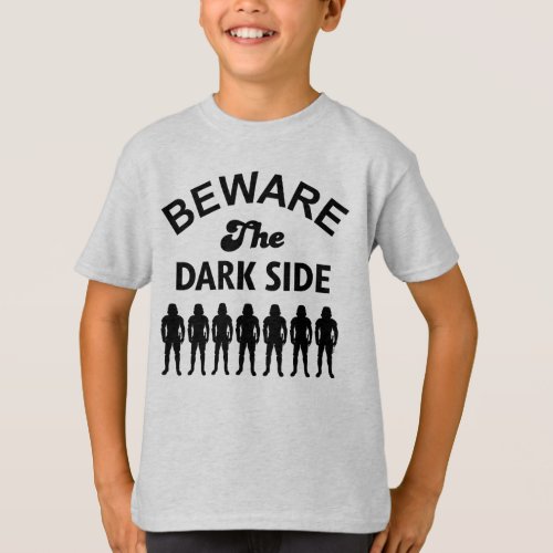 Beware The Dark Side Retro Stormtrooper Lineup T_Shirt