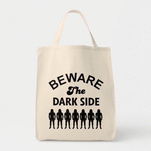 Beware The Dark Side Retro Stormtrooper Lineup Tote Bag