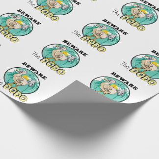 Beware the dodo wrapping paper
