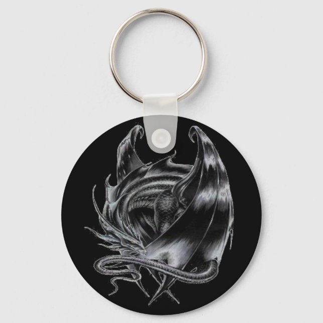 Beware the Dragon Keychain (Front)