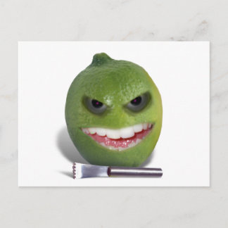 Beware the Lime with a Zester Postcard