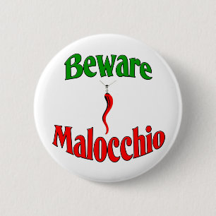 Beware The Malocchio (Evil Eye) Button