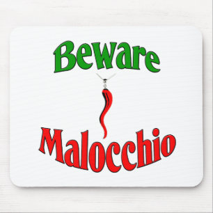 Beware The Malocchio (Evil Eye) Mouse Pad