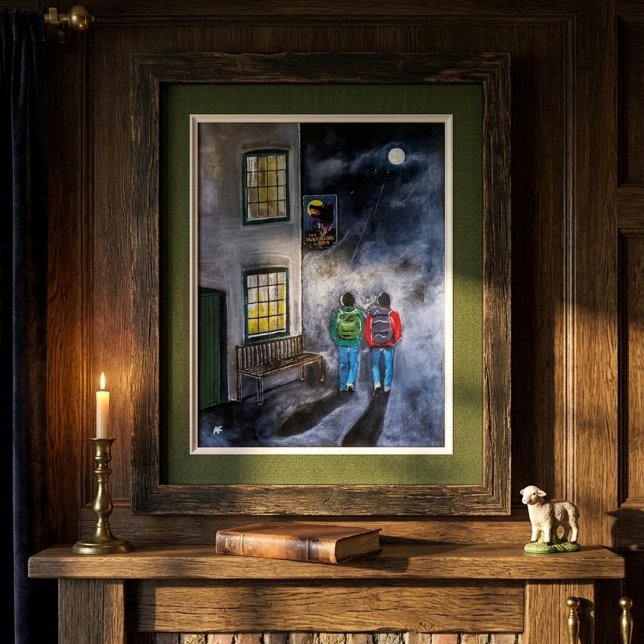 Beware the Moon Painting by Alfred Fox Canvas Print (Creator Uploaded)