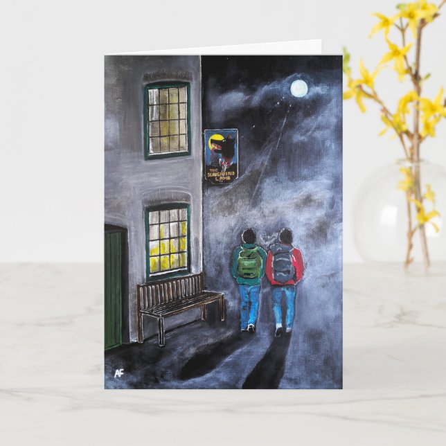 Beware the Moon Painting by Alfred Fox Card (Yellow Flower)