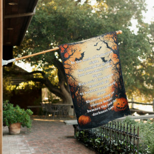 Beware the Path – A Halloween Nightfall Verse House Flag