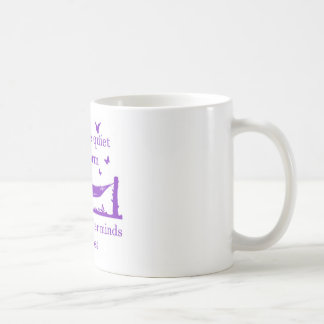 Beware The Quiet Bookworm (purple) Coffee Mug