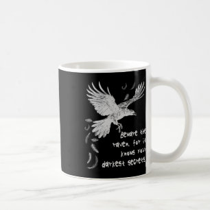 Beware The Raven Halloween Costume Trick Or Treat Coffee Mug
