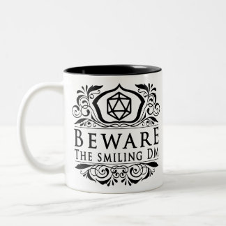 Beware the smiling DM V4 Two-Tone Coffee Mug